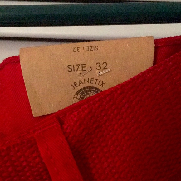 Jeanetix cargo women’s red pant’s NWTS - Picture 3 of 6